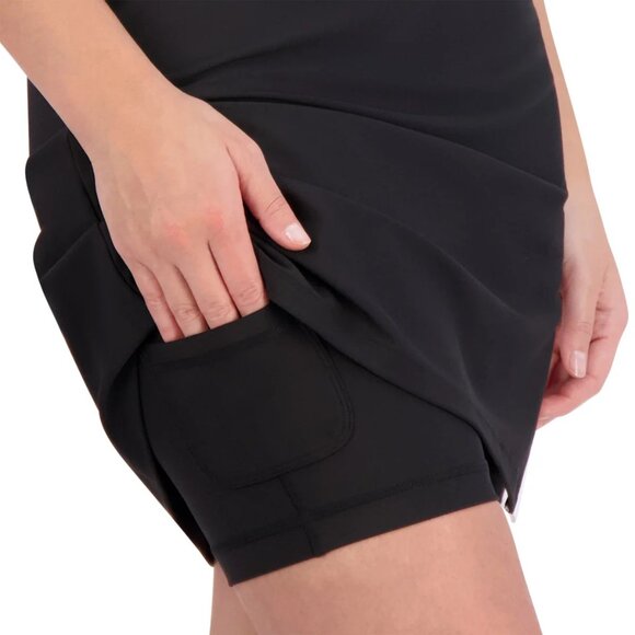 SAGE Ladies' Active Dress with Shorts    SAGE Collective® Colors Black - Picture 4 of 5